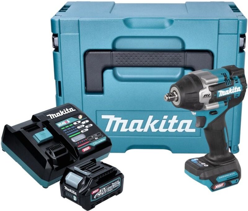 Makita TW 007 GD101 Akku Schlagschrauber 40 V max. 760 Nm 1/2'' Brushless + 1x Akku 2,5 Ah + Ladegerät + Makpac