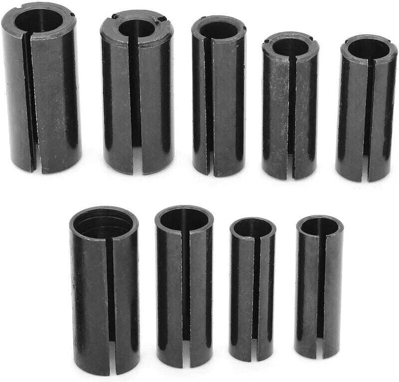 Thumbnail - Stücke Fräser Spannzange Adapter Holz Router Spannzange Adapter Split Ring Fräser Halter