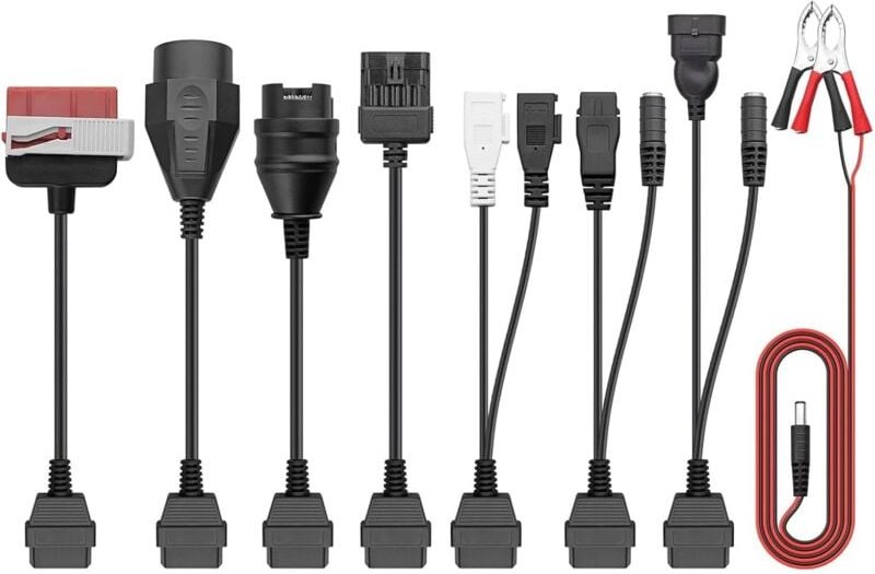Bluedeer - 8er Adapter Set, Universal Auto Diagnosegerät Diagnose Adapter Kabelsatz, Diagnoseadapterkabel Diagnoseadapte...