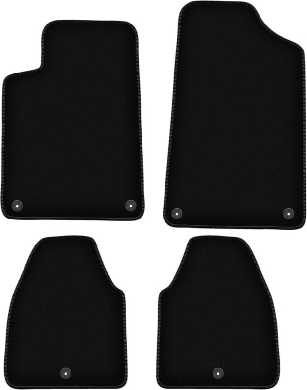 BASIC schwarze Veloursmatten für: Peugeot 607 Limousine (1999-2010)