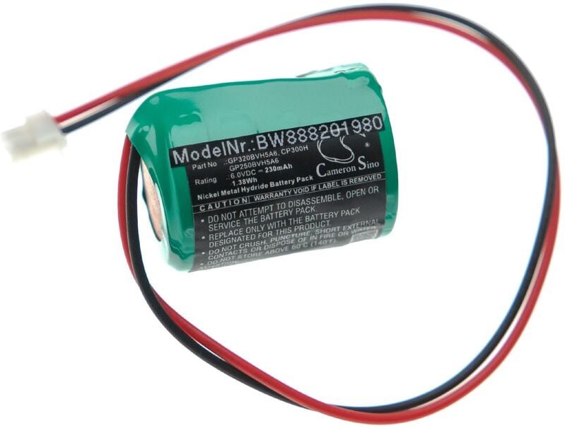 Vhbw - 1x Akku kompatibel mit Honeywell Risco Eurosec XS3D Alarmanlage, Alarmsystem (230 mAh, 6 v, NiMH)