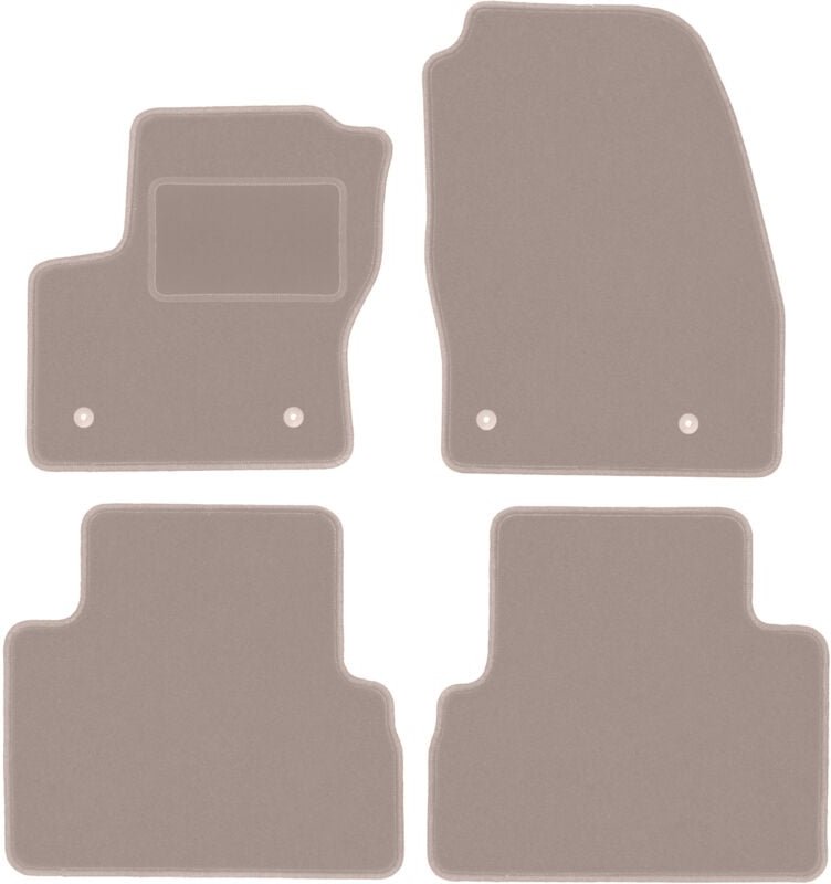 Beige Veloursmatten für: Ford C-MAX MK2 Minivan (2015-2019)