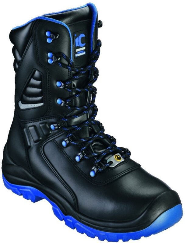 Hochstiefel TORGAU Schwarz/blau, S3S SR ESD Gr. 38 Craftland by feldtmann