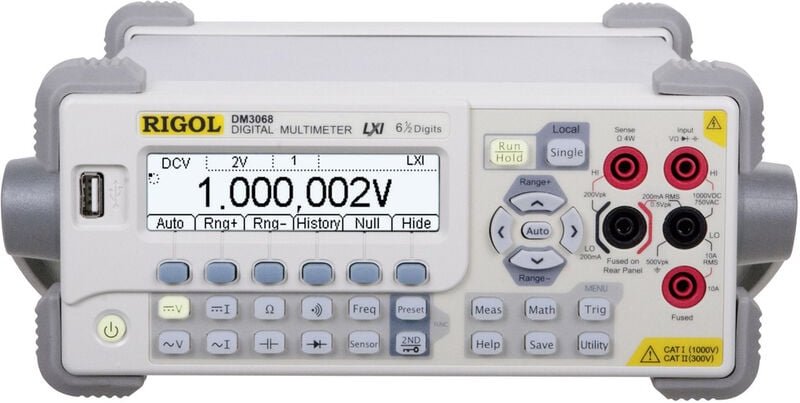 Rigol DM3068 Tisch-Multimeter digital CAT II 300 V Anzeige (Counts): 2200000