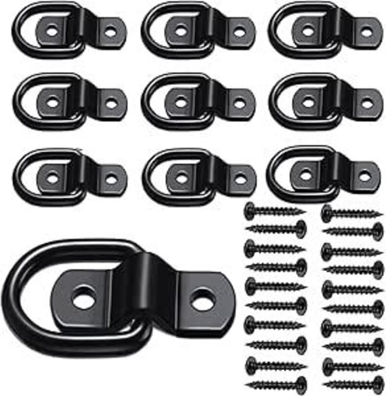 Robuste Anhänger-Ankerschlaufe, Anhänger-Kartenturm-Ankerhalterung, Haken-Set für SUV, Wohnmobil, Camper, Van, Auto, Boo...