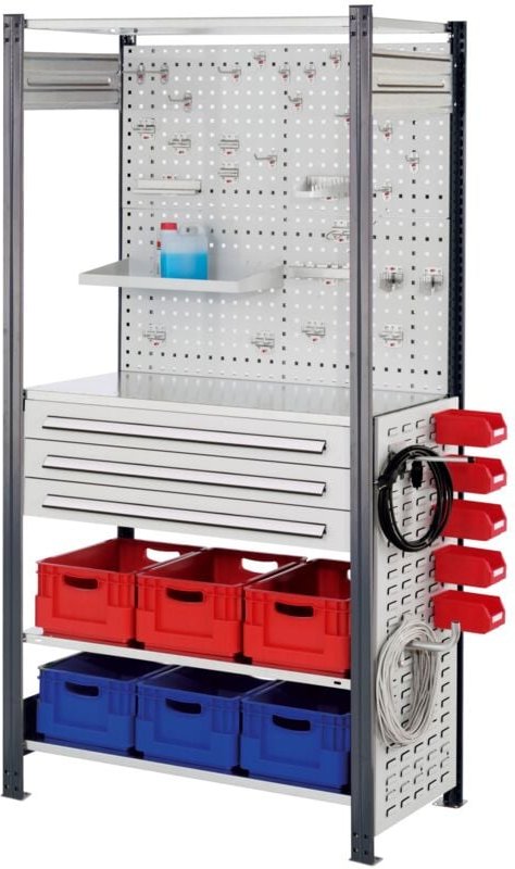 Thumbnail - Kappes ®RasterPlan Steckregale 2000x1000x500mm Modell 8 anthrazitgrau