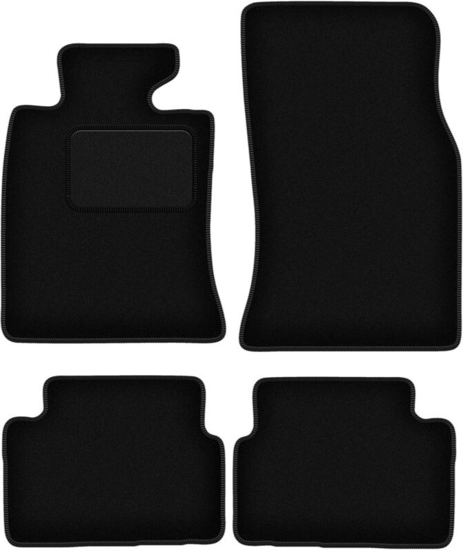 Schwarze Veloursmatten für: Mini Clubman R55 Fließheck (2006-)