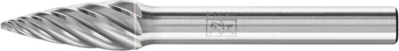 Hartmetall Hochleistungsfrässtift inox Spitzbogen spg ø 08x20mm Schaft-Ø 6 mm für Edelstahl - Pferd