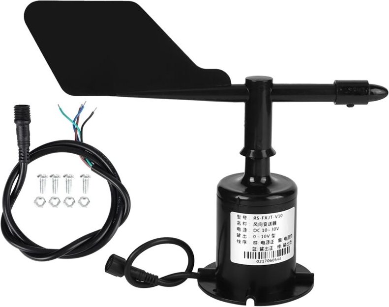 0-10V 8 Richtungen Umgebungssignalausgang Polycarbonat Windgeschwindigkeitssensor-Anemometer - Eosnow