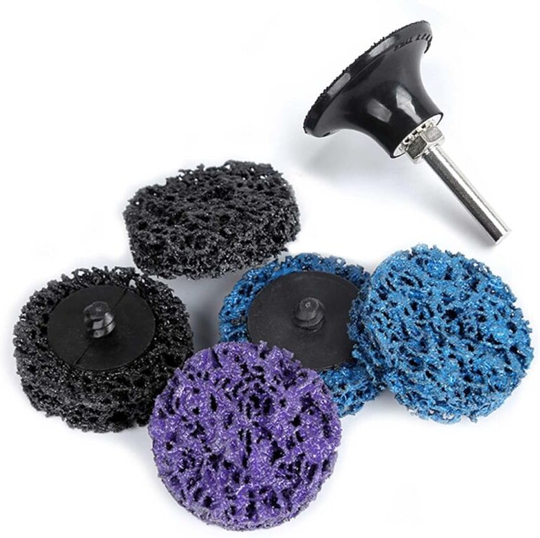 15 x 2' Roloc-Schleifscheiben zum Entfernen von Rost, 3 x grobe bis feine Körnung zum Schleifen von Stahl, 2 x Schnellwe...