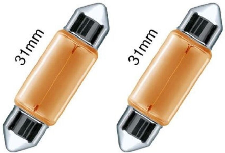 Maxtech - Trade Shop - auto position glühbirnen SV8.5 31MM 12V 5W L-P142 no canbus warmes licht halogen -