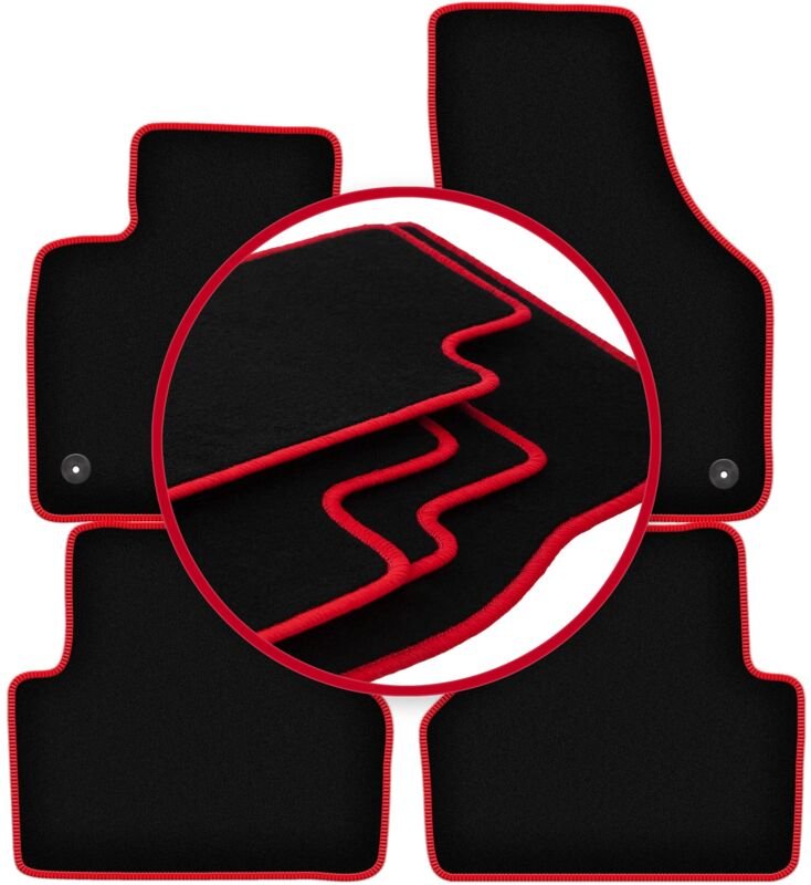 CARLUX-RED Autofußmatten für: Audi Q3 I 8U SUV (2011-2018)