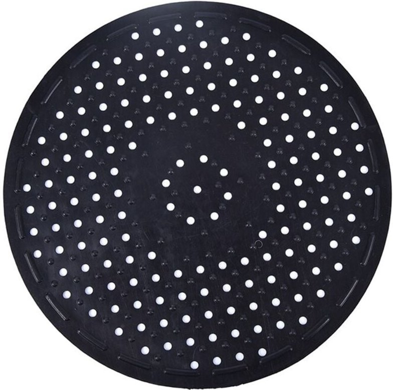 Gummi-Spülbeckenmatte, Beckenmatte, Küchen-Wasserfiltermatte, rutschfeste Spülbeckenmatte, Schwarz, Schwarz, 1 Stück