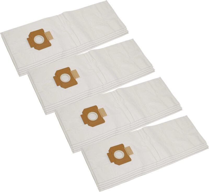 20x Staubsaugerbeutel kompatibel mit Ghibli 590K Staubsauger - Mikrovlies, Weiß - Vhbw