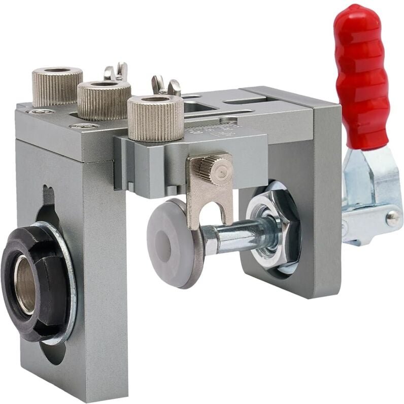 3 in 1 Holzbearbeitung Dübellehre Bohrschablone Bohrlehre Bohrloch Bohrhilfe Set