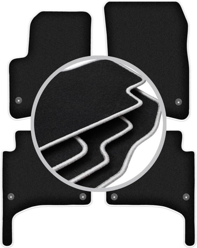 CARLUX-SILVER Autofußmatten für: Volkswagen Touareg I SUV (2002-2010)