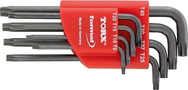 Winkelschraubendreher-Satz Torx 8tlg. mit Bohrung - Format