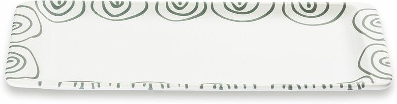 Gmundner Keramik - Graugeflammt, Stollenplatte 42 x 16 cm