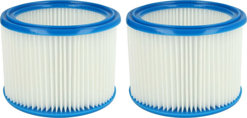 Filterset 2x Faltenfilter kompatibel mit ipc / Soteco nrg 1/30 tc sauber Staubsauger - Filter, Patronenfilter - Vhbw