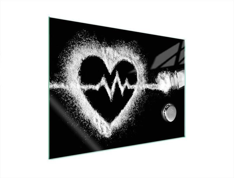 GLASSCHUTZPLATTE FÜR HERD 70x52 HERZ