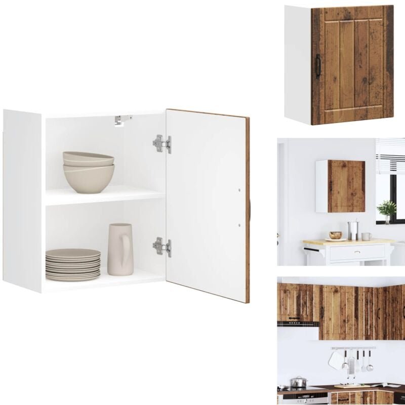 Küchen-Hängeschrank Lucca Altholz-Optik Holzwerkstoff - Küchen-Wandschrank - Küchen-Wandschränke - Wandschrank Küche - K...