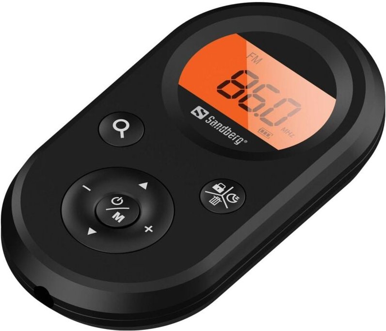 Taschenradio fm+am Wiederaufladung Tragbar Schwarz - Sandberg