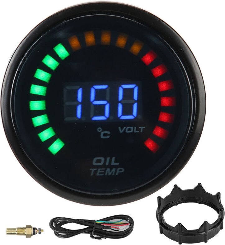Zoternen - ltemperaturanzeige---Öltemperaturanzeige Digital Auto Öltemperaturanzeige Digital Öltemperaturanzeige Led 52 ...