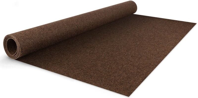 Messeteppich auf Maß Turbo Braun 200 x 450 cm