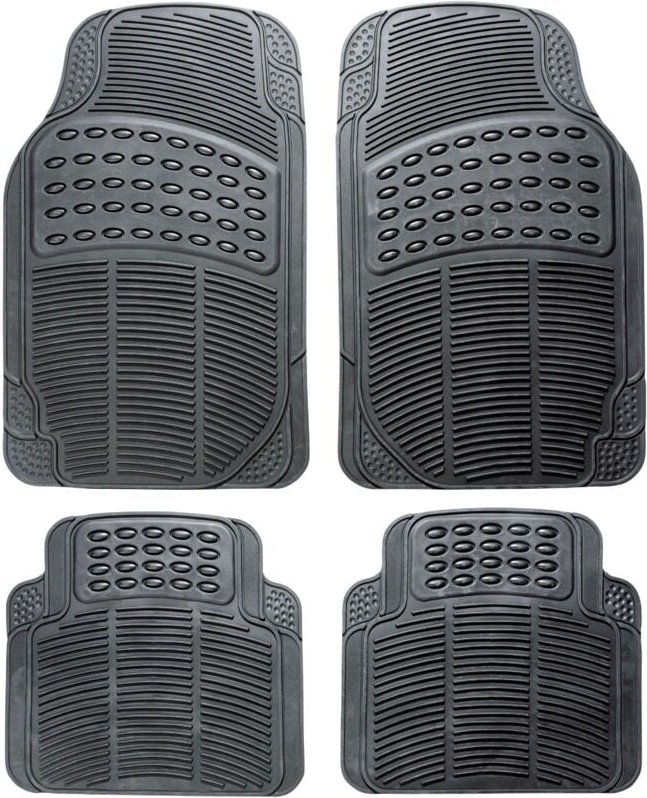 Gummimatte Herkules 4tlg, Selfcutting schwarz