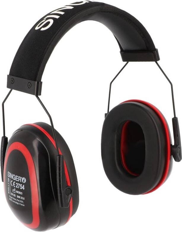 Kopfbügel mit Geräuschunterdrückung. Kopfbügel mit Komfortschaumstoff. snr 25.8 dB Singer ort. snr 25.8 db Ref.