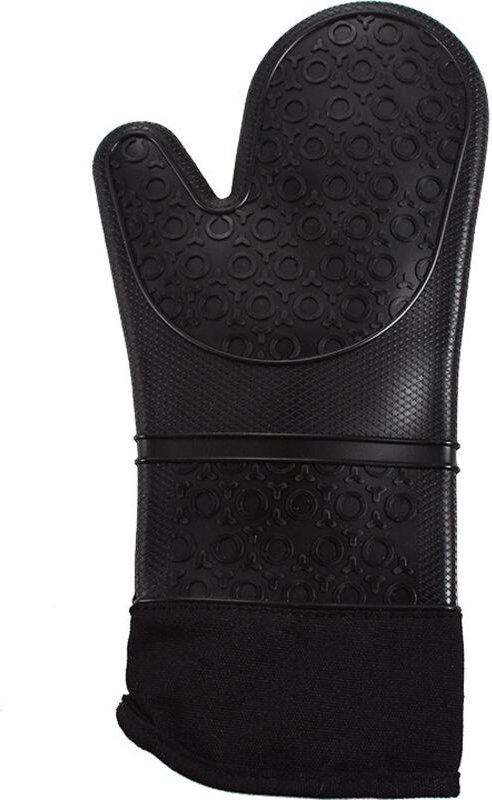 Ahlsen Professionelle Ofenhandschuhe, Silikon-Küchenhandschuhe, 1 Paar Anti-Hitze-Handschuh, verlängerte Handschuhe für ...