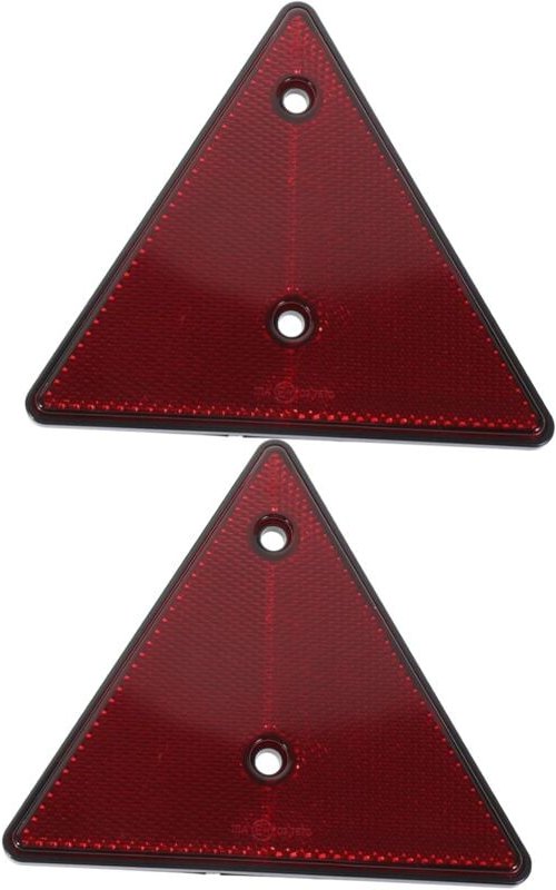 Csparkv - 2 Stück PVC-Auto-Rückspiegel, Warnschild, Straßenrand, reflektierende Dreiecke, Notfalldreieck, Straßendreieck...