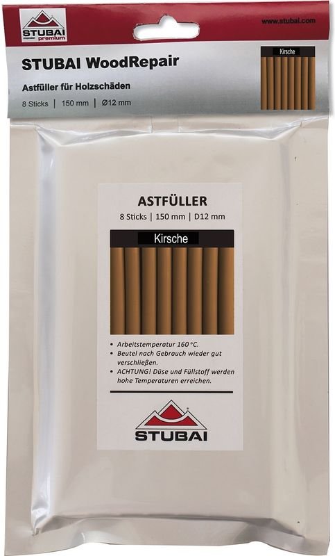 WoodRepair Holzreparatur Astfüller Füllmasse 8 Sticks x 150mm Kirsche - Stubai
