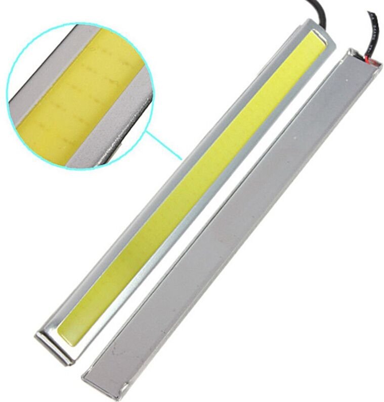 DRL COB LED 20W Tagfahrlicht silber