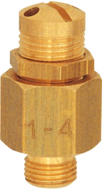 Mini-Abblasventil, Messing, g 1/8, Ansprechdruck 3,0 - 7,0 bar - Riegler
