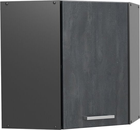 Vicco - hochwertiger Hängeschrank R-Line, Schwarz Beton, 57 cm
