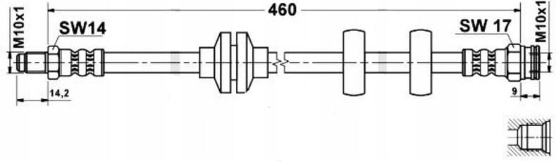 Flexibler Bremsschlauch: OEM: 46448474 FIAT ALBEA Siena - Vorderachse