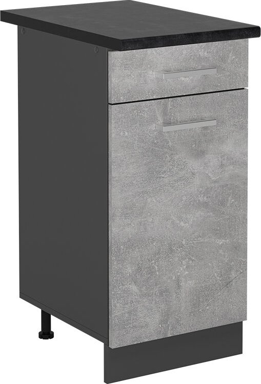 Thumbnail - Vicco - Küchenunterschrank R-Line, Beton, 40 cm , ap Anthrazit