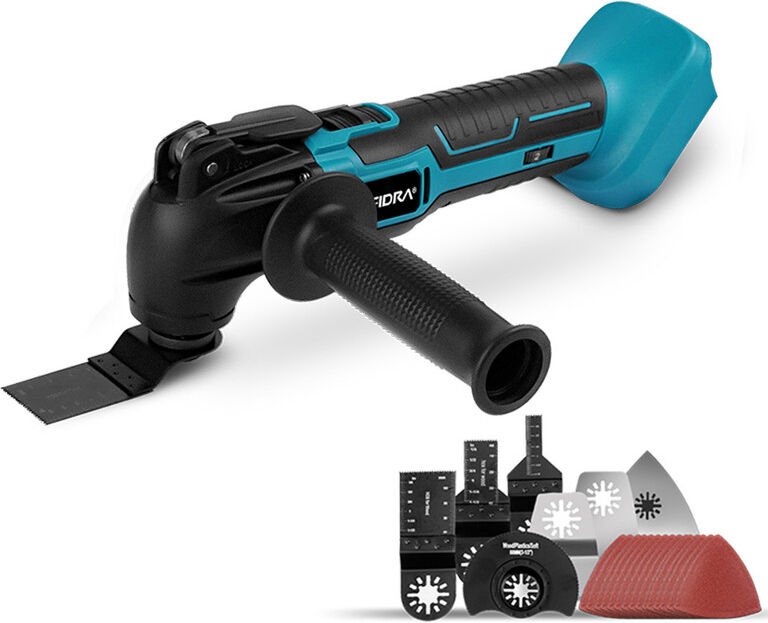 Multifunktionswerkzeuge Akku-Multi-Tool Oszillierende für 18V Makita Batterie - mit 22 Zubehör Batterien (nicht enthalte...