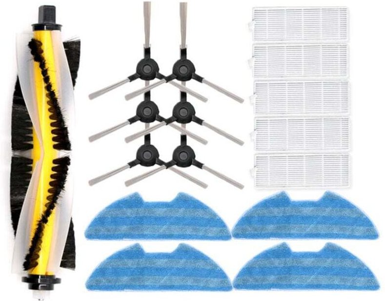 Nazalus-Hot Sale-Proscenic Kehrmaschinenzubehör, Seitenbürste 811GB 911S Hauptbürstenfilter-Lappensatz