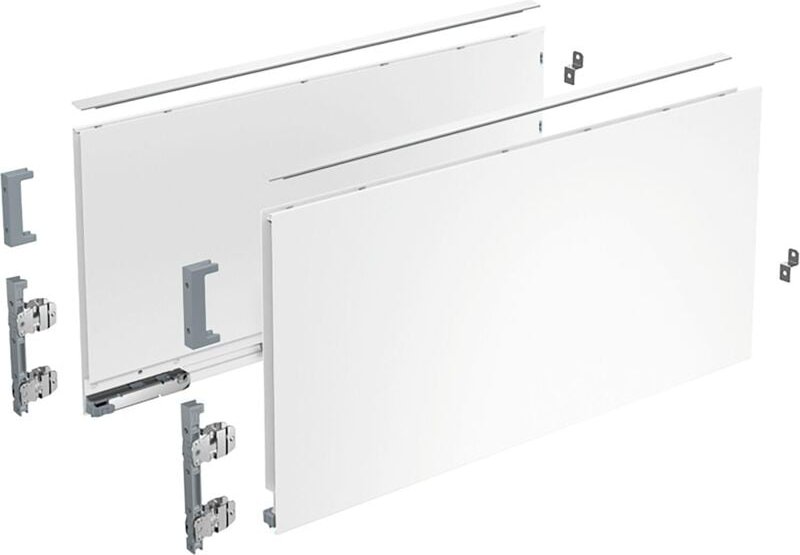 Hettich Zarge AvanTech YOU Set, Höhe 251 mm, NL 450 mm, weiß, links und rechts