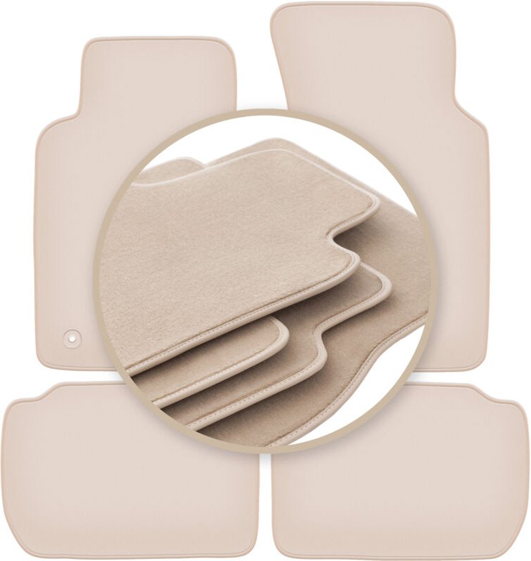 Beige PREMIUM-Matten für: Ford Sierra Kombi, Limousine, Liftback 1982-1993