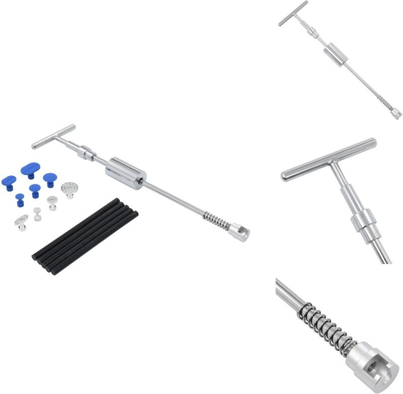 15-tlg. Ausbeulwerkzeug Set - Ausbeuler Werkzeug - Dellenreparatur - Autolack Reparatur - Lackschutz - Kratzerentferner