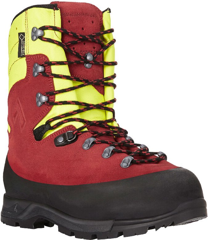 Haix - Schnittschutzstiefel / Schnittschutzschuhe Protector Forest 2.1 gtx Rot/Gelb Gr. 43
