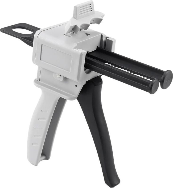 Dosierpistole, 50 ml Epoxid-Dosierpistole, AB-Epoxid-Klebepistole mit Griff-Applikator für 2:1-Mischkleber, 50 ml manuel...