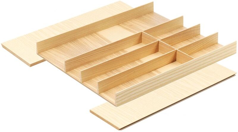 Kesseböhmer - Besteckeinsatz FineLine, Schublade 50-60cm, Besteckkasten Eiche hell