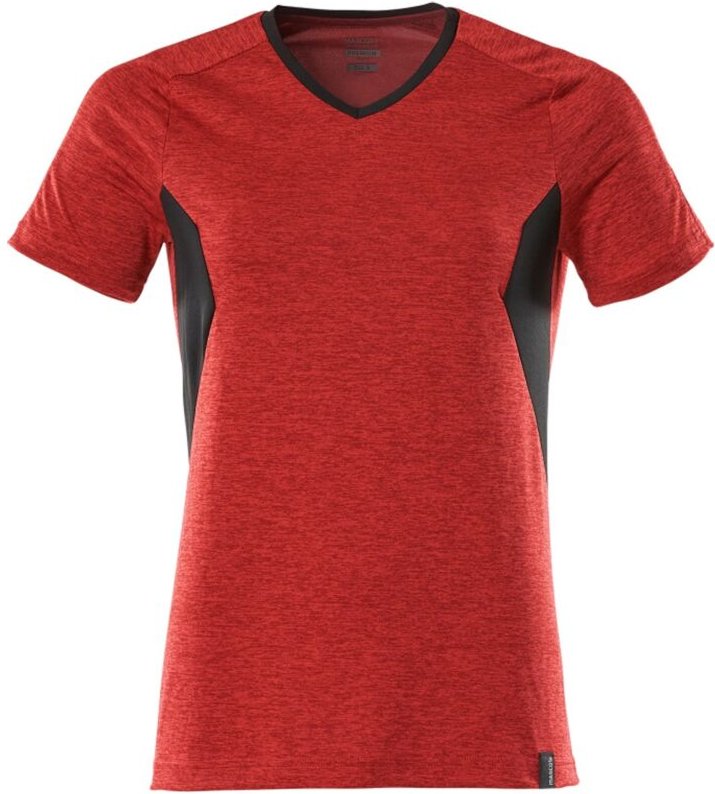 Accelerate T-Shirt coolmax® pro und V-Ausschnitt 18092-801 Gr. xl verkehrsrot/schwarz - Mascot