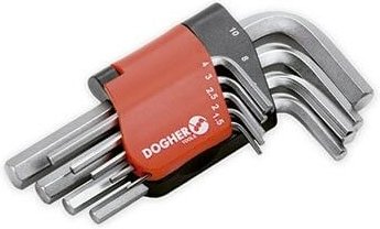 Kurzer Sechskant-Steckschlüssel Satz 9-tlg. 1,5-10 dogger 600-009