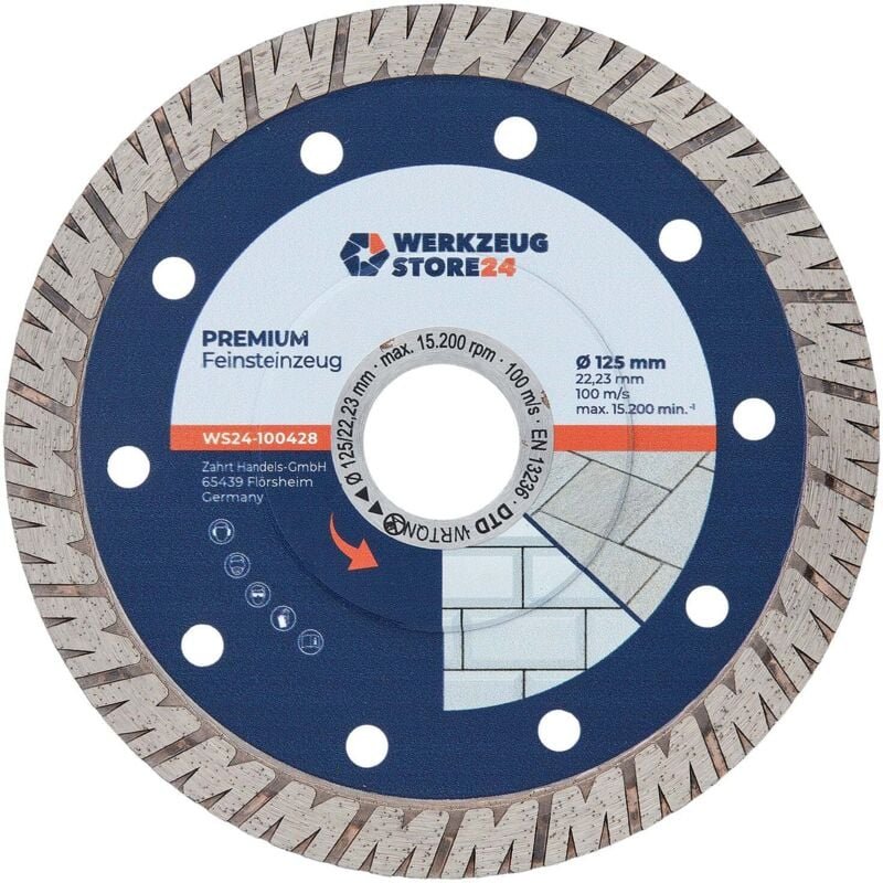 Ws24 - Diamanttrennscheibe Premium Feinsteinzeug 125 mm 100428