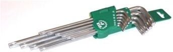 Jonnesway klucz torx typ "l" komplet 10cz. bardzo długie h12s110s